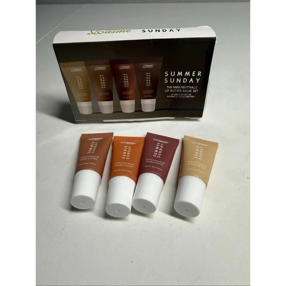 Summer Sunday Mini Lip Butter Balm Set (4 pcs) – New – Travel Size
